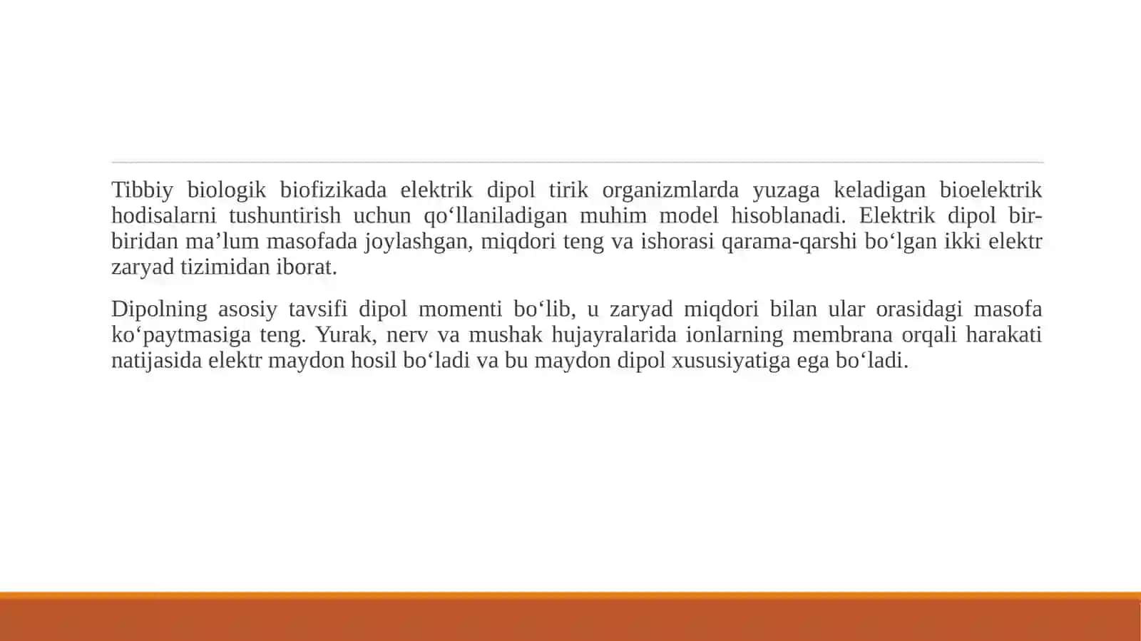Elektrik depol. Biopatensiallarni qayd etish 3