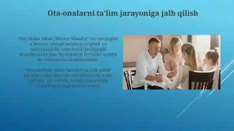 Guruh rahbarining Ota-Onalar bilan olib boradigan ish shakllari 3