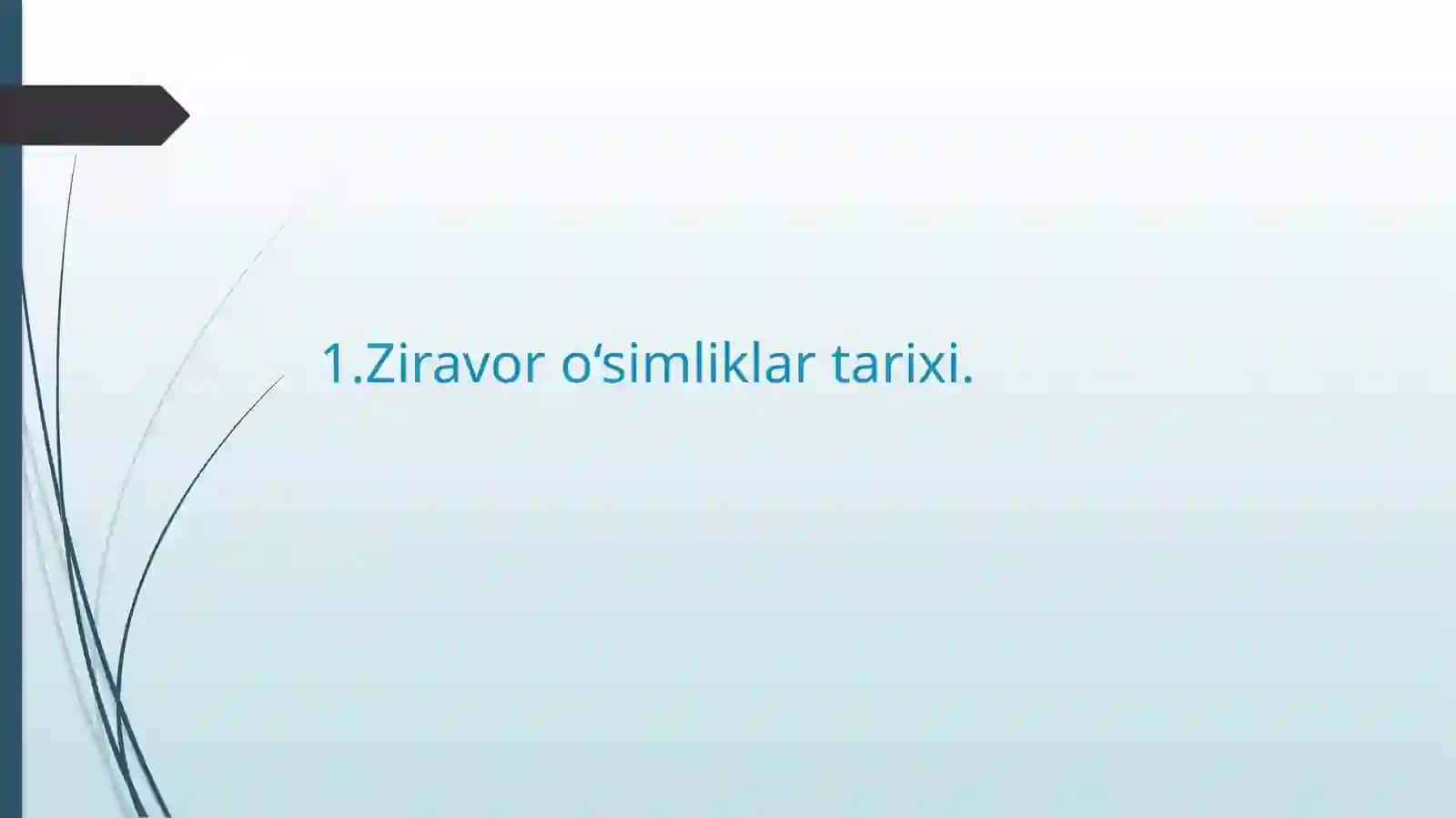 Ziravoro‘simliklartarixi 3