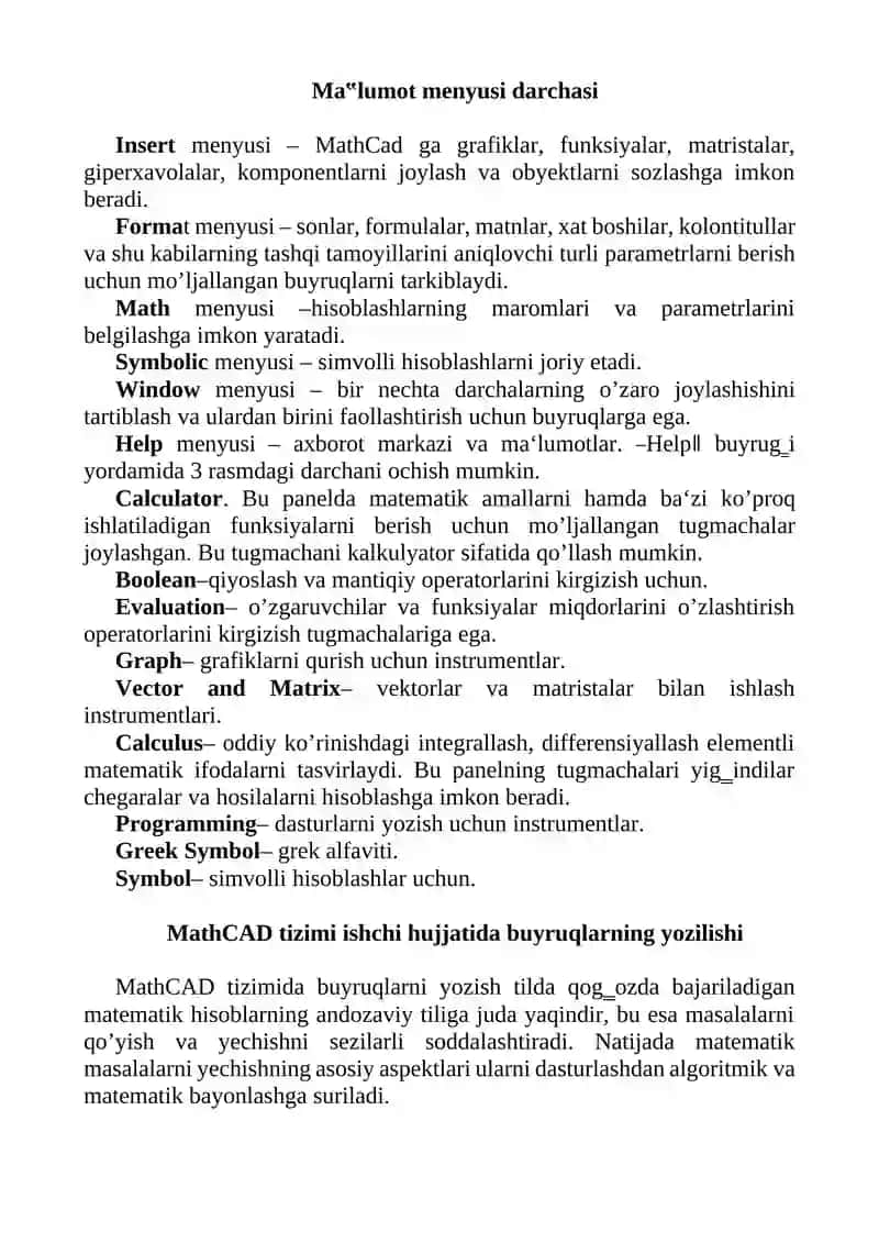 MathCAD 3