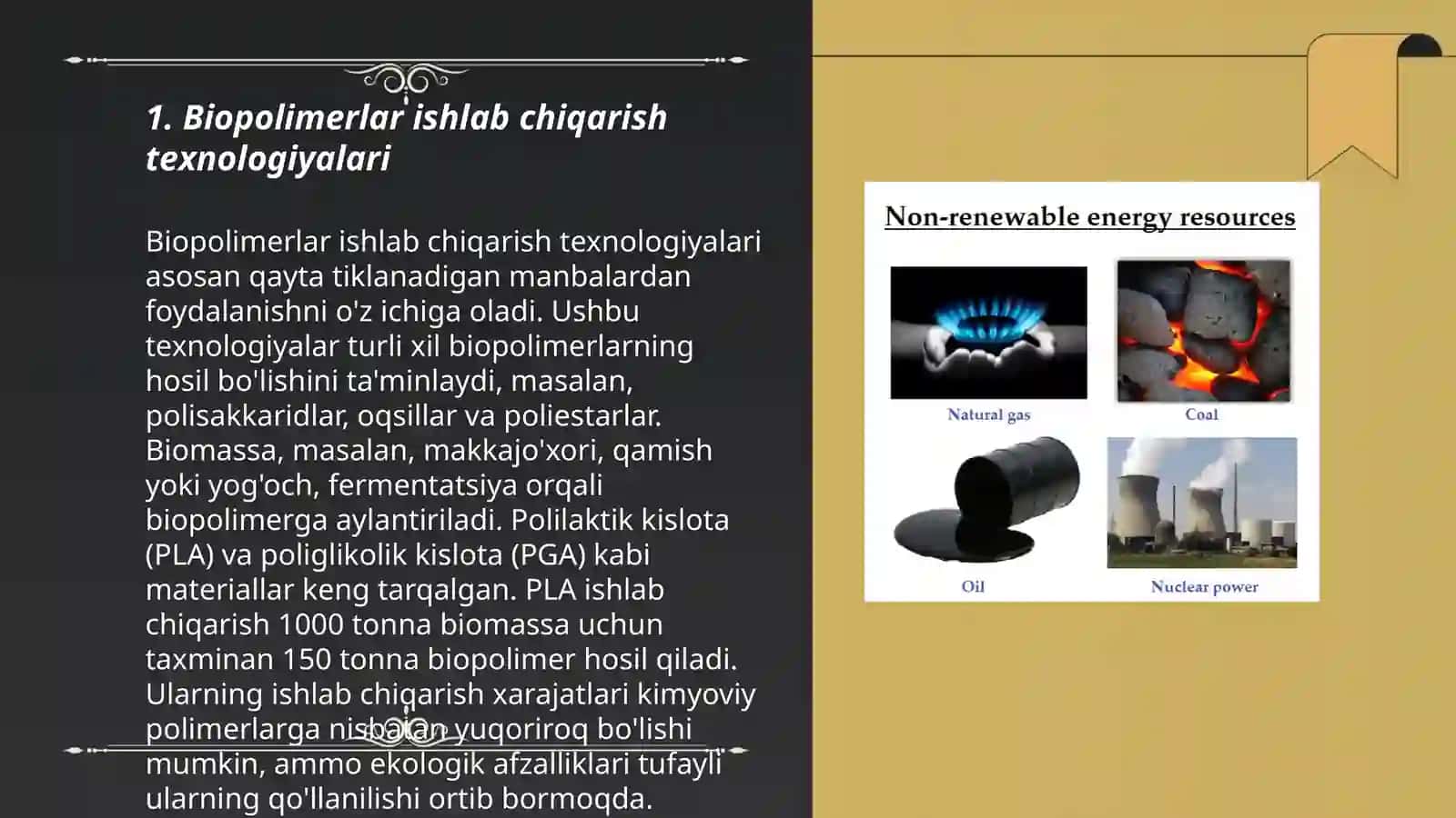 Biologik qayta tiklanuvchi resurslardan kimyoviy ishlab chiqarish texnalogiyalari 3