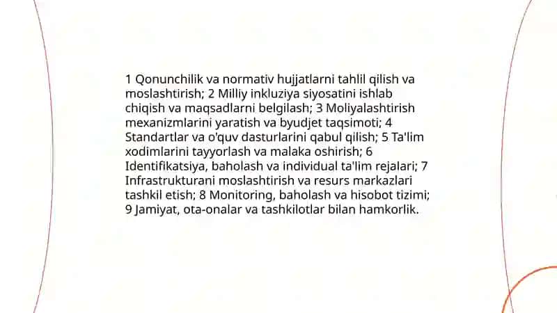 Rivojlanish muammo boʻlgan bolalar uchun inklyuziv taʼlimni keng taʼlimiy amaliyotiga joriy etish algoritmlari 3