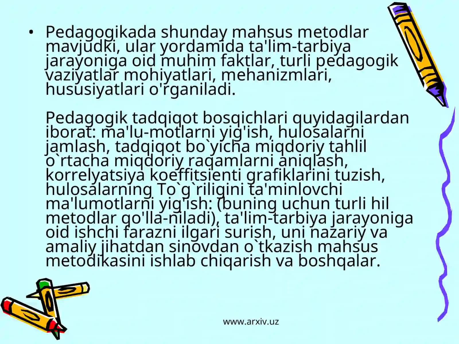 Komparativistik pedagogika fanining tadqiqot metodlari 3