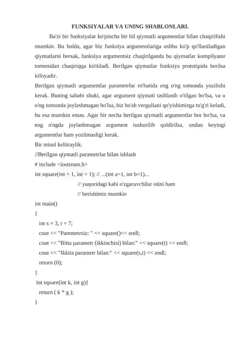 C++ visual dasturlash muhitida massivlar 3
