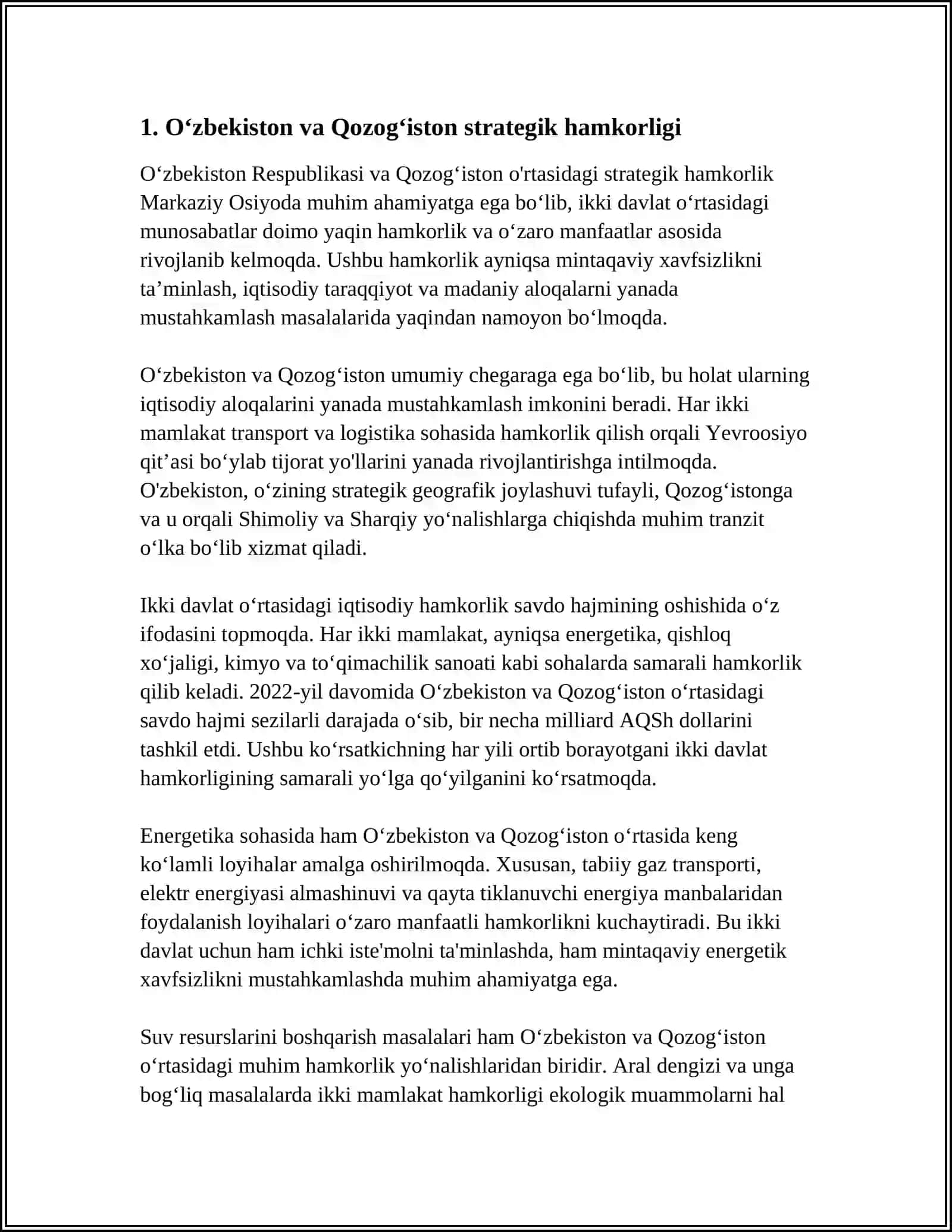 ÕZBEKISTON RESPUBLIKASI MARKAZIY OSIYO DAVLATLAR BILAN HAM DÕSTLIGI 3