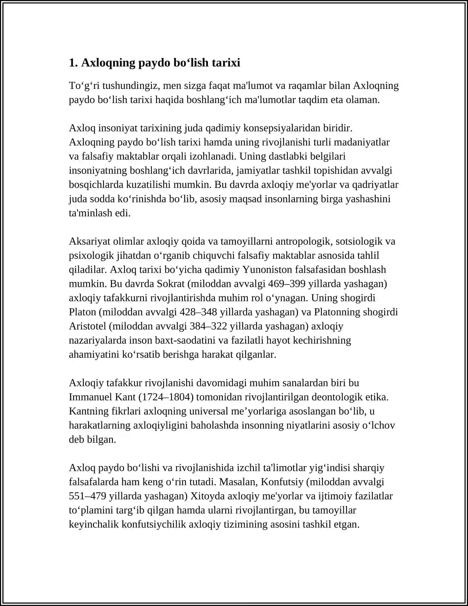 AXLOQNING TARIXIY TIPLARI VA AXLOQIY FIKRLAR RIVOJINING BOSQICHLARI 3