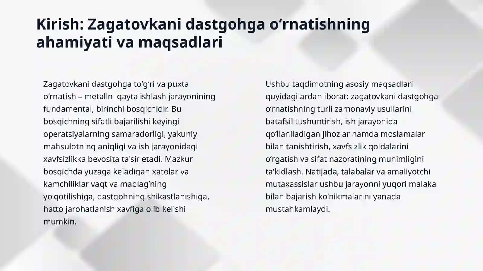Oʻquv ustaxonasi fani 3