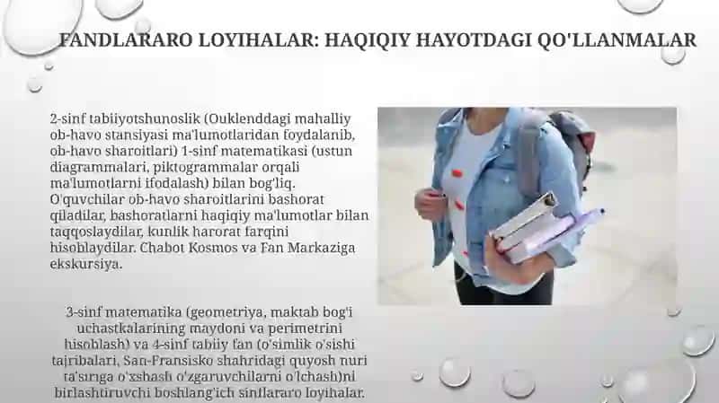 Fandlararo loyihalar: Haqiqiy hayotdagi qo'llanmalar 3