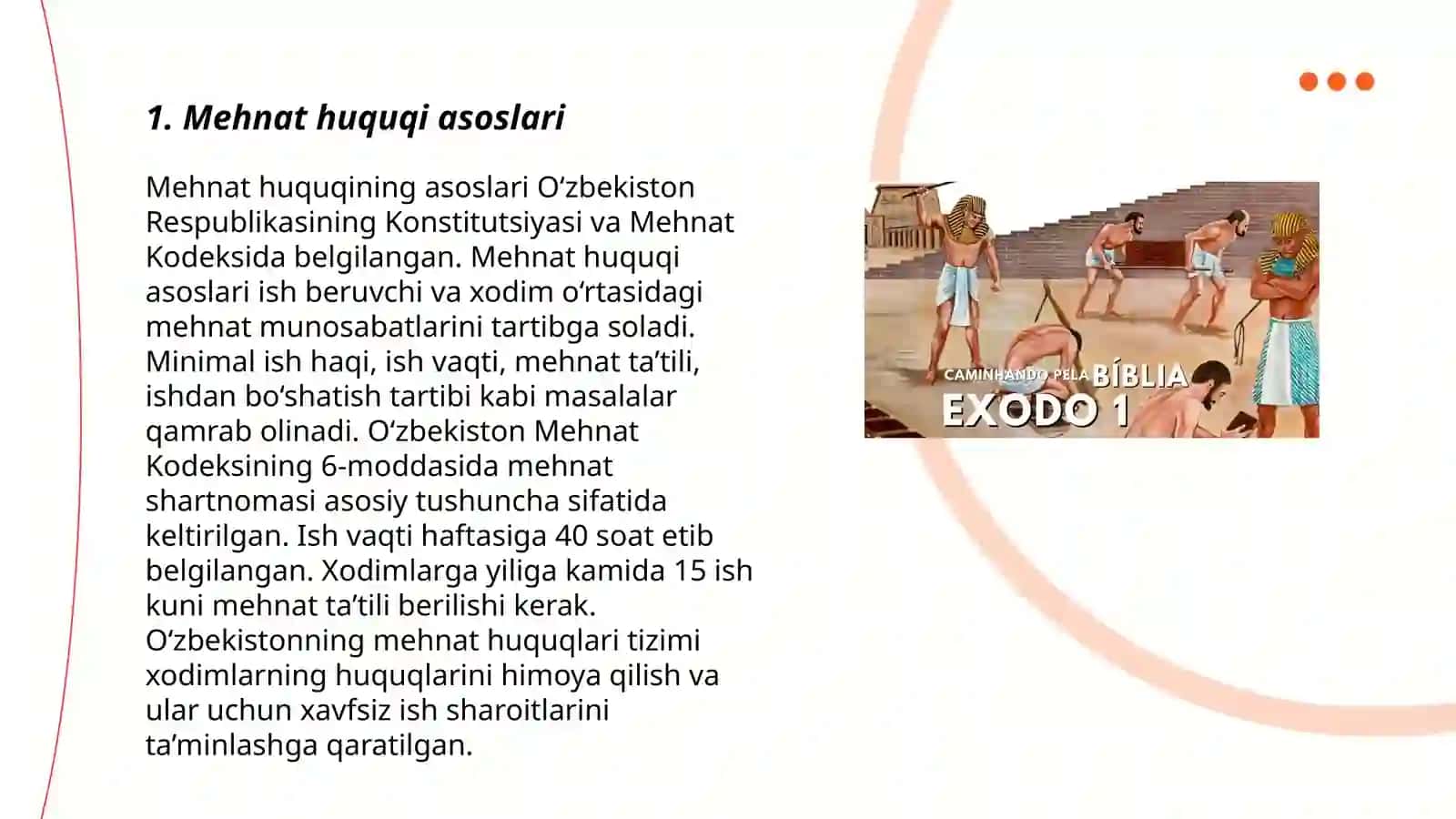 Mehnatga oid huquqiy munosabatlar va bioetika taʼlimoti 3