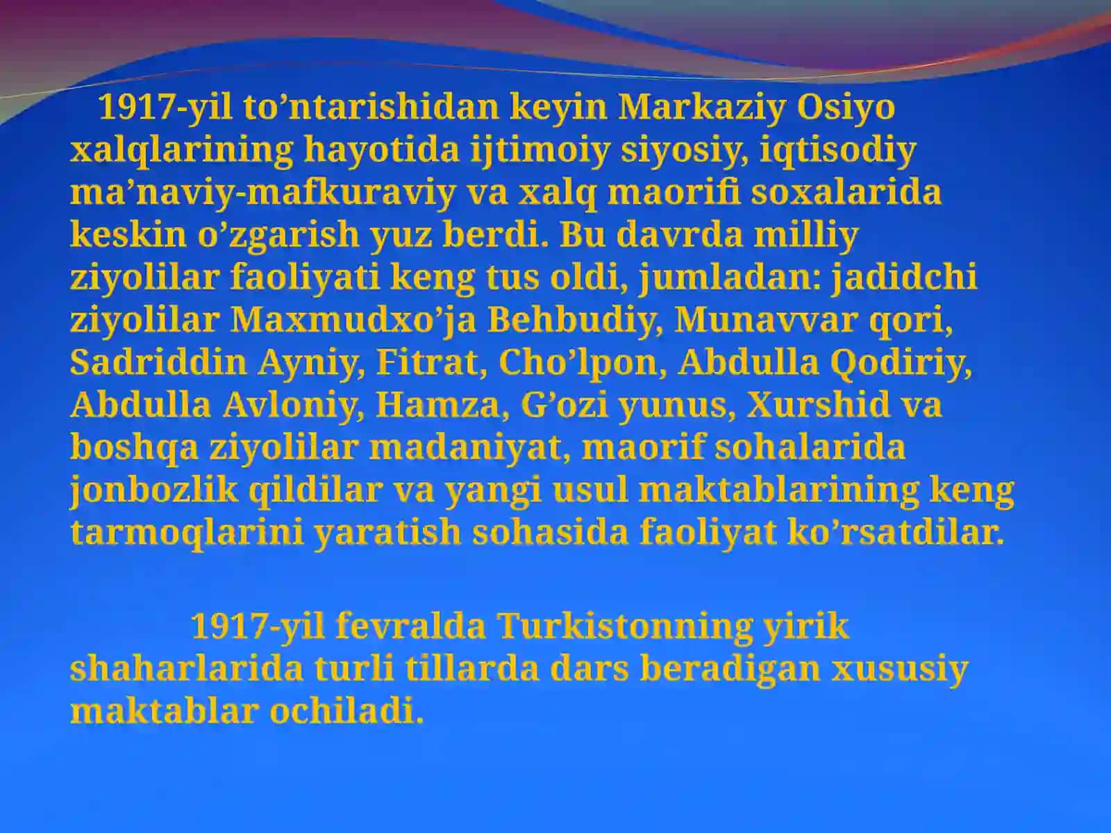 1917-1991-yillarda O’zbekistonda ta’lim tizimi va pedagogika fikrlar rivoji 3