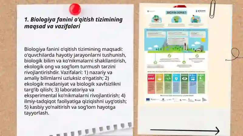Biologiya fanini oʻqitish tizimi 3