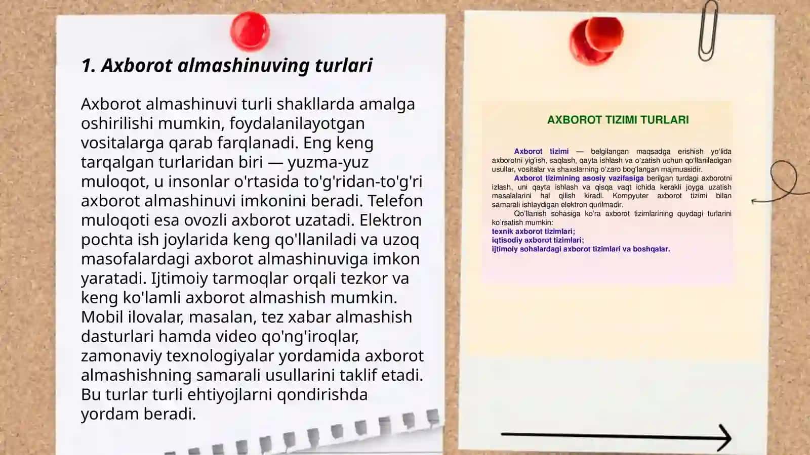 Axborot almashinuvining kommunikativ xususiyati 3