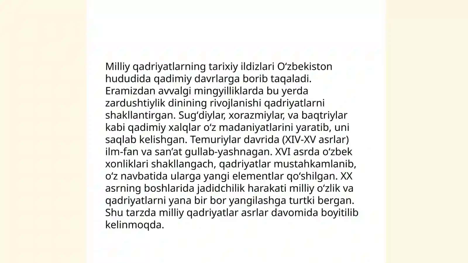 Milliy qadriyatlarning barkamol insonni tarbiyalashdagi ahamiyati 3