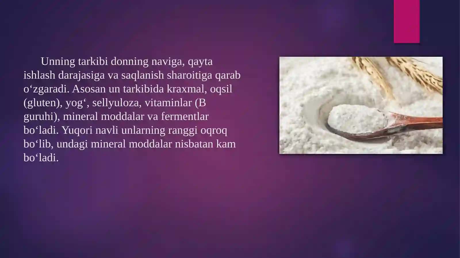 Unlarning assortimenti va iste’mol xususiyatlari 3