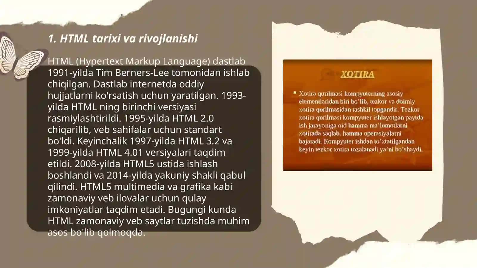 HTML tili asoslari va uning rivojlanishi 3