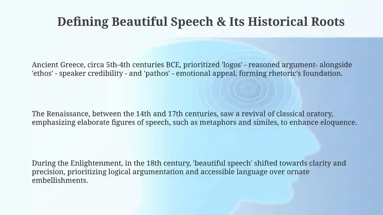Forms of beautiful speech or different periods 3
