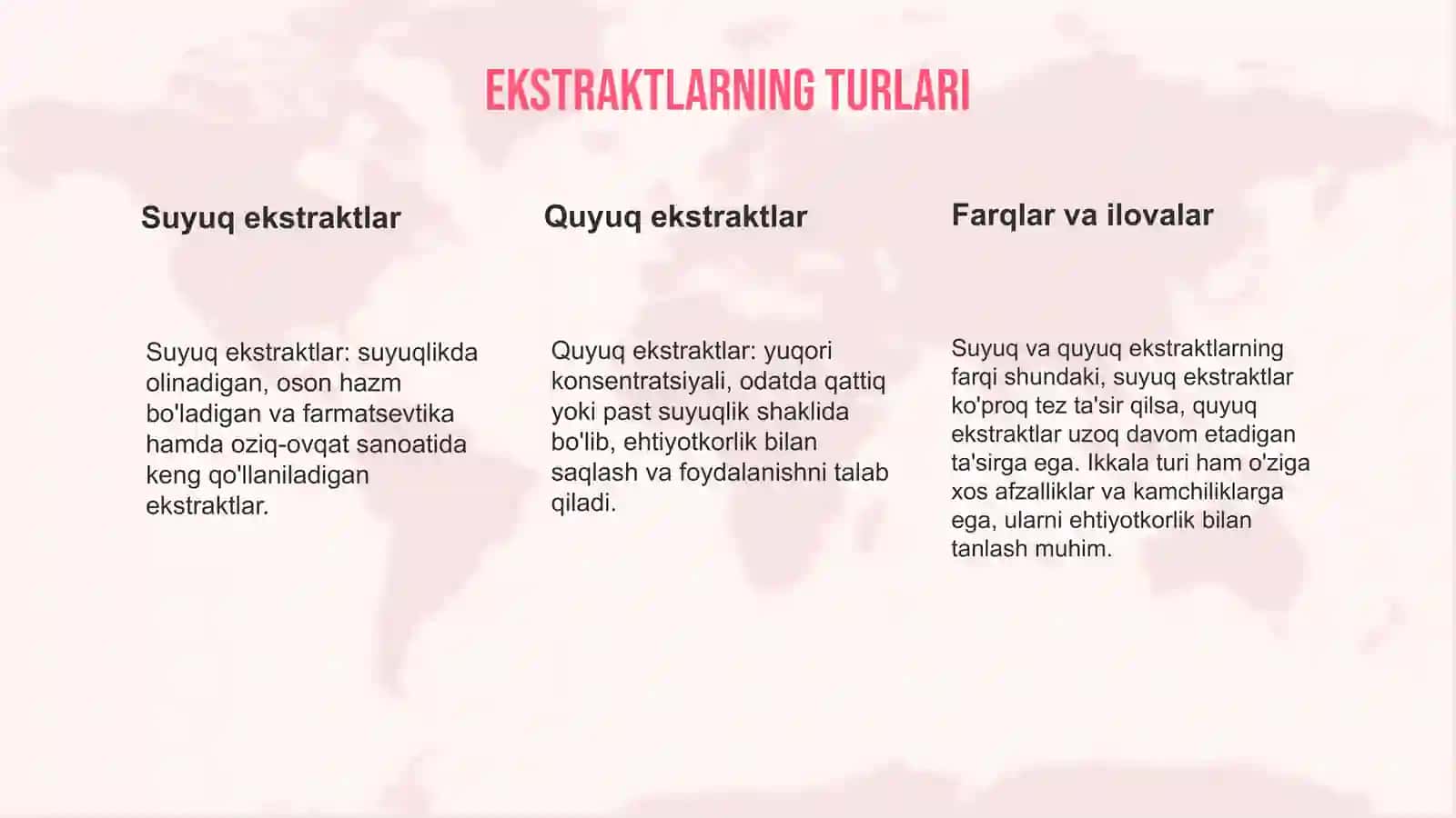 Suyuq va Quyuq Ekstraktlar 3