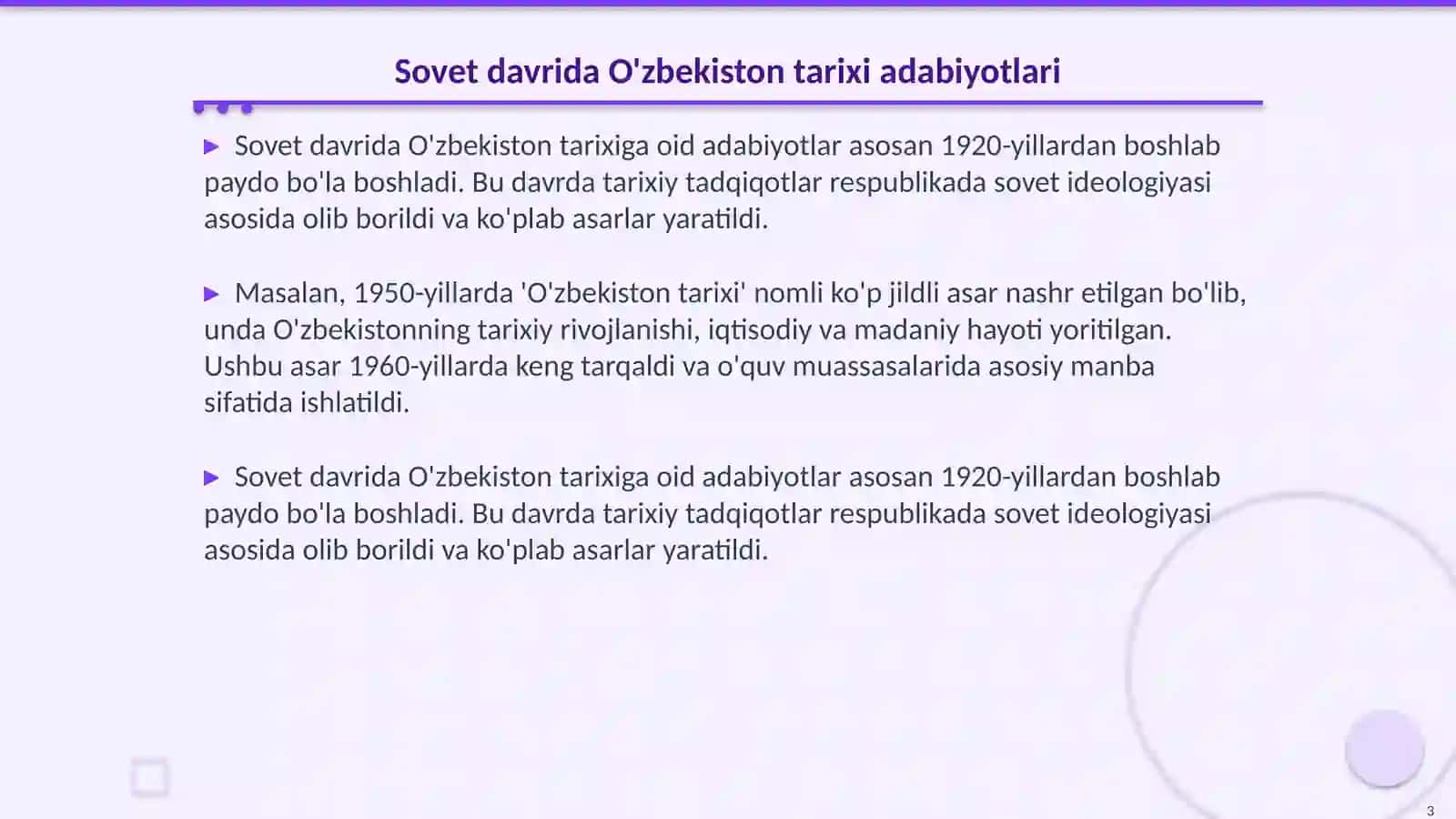 O'zbekistonning sovet davri tarixiga oid adabiyotlar bibliografiyasi 3