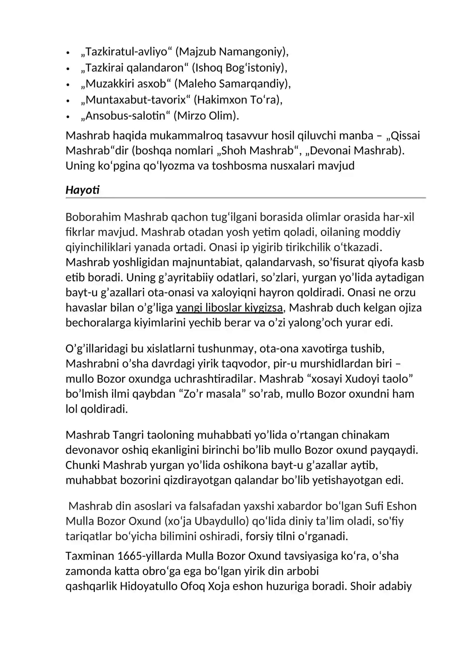 Boborahin Mashrab hayoti va ijodi 3