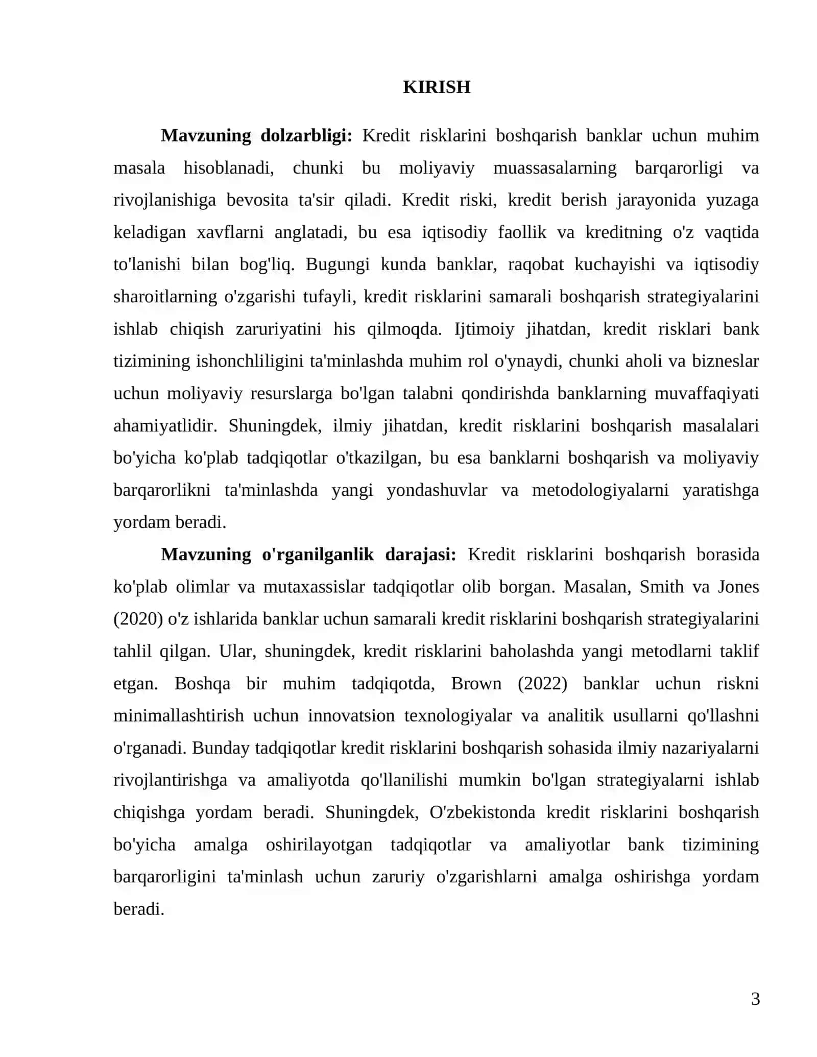 KREDIT RISKLARINI BOSHQARISH: BANKLAR UCHUN SAMARALI STRATEGIYALAR 3