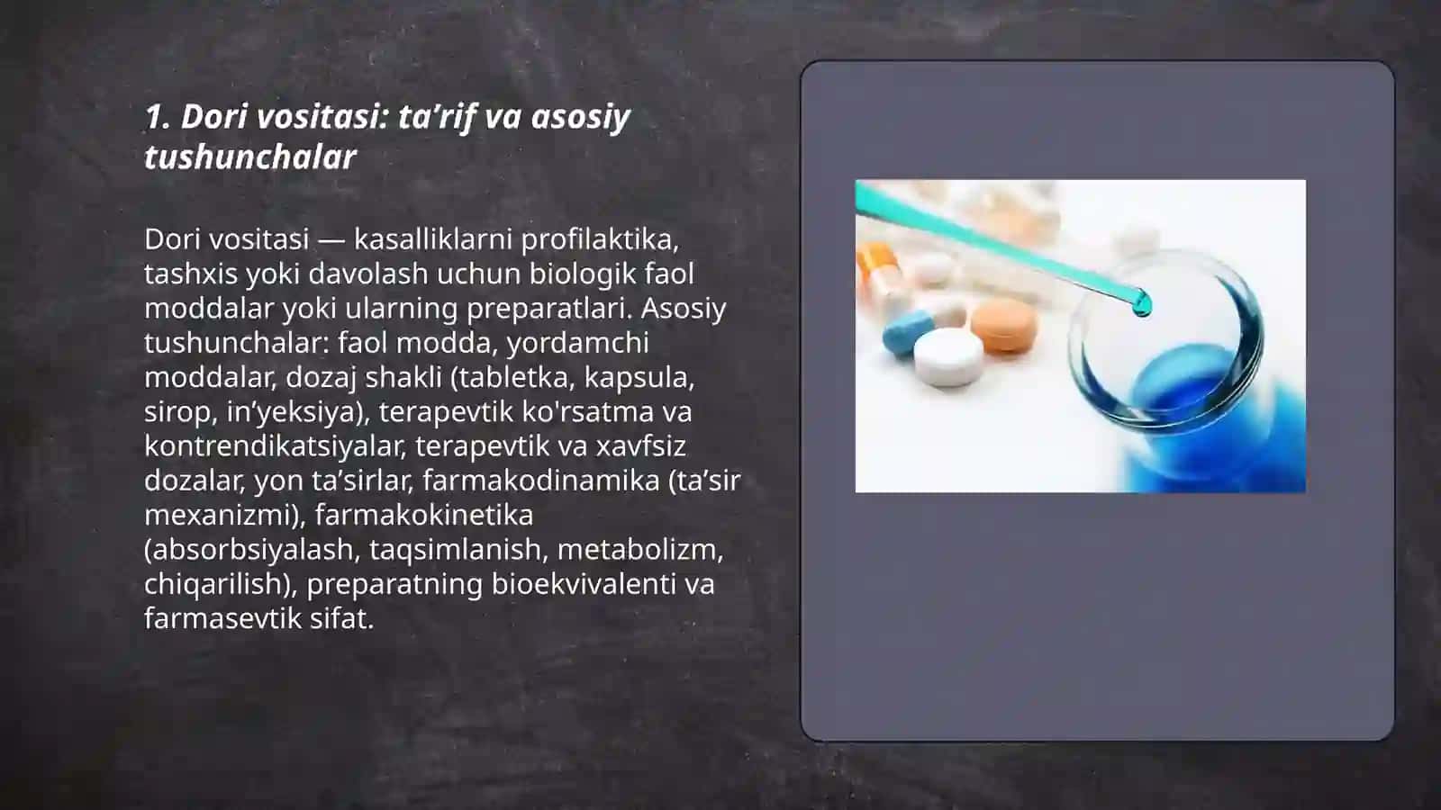 Dori vositalari: Asosiy tushunchalar va qo'llash 3