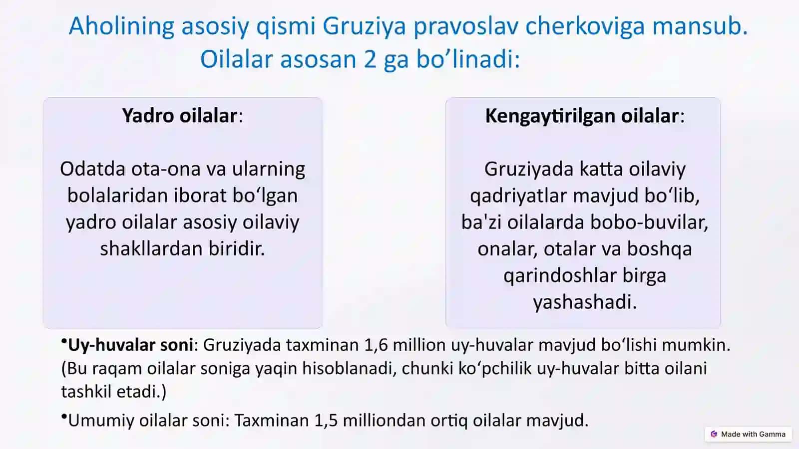 Gruziya Davlatida Oilalar 3