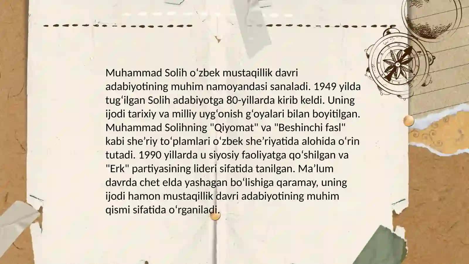 Muhammad solihning oʻzbek adabiyoti tarixida tutkan oʻrni 3