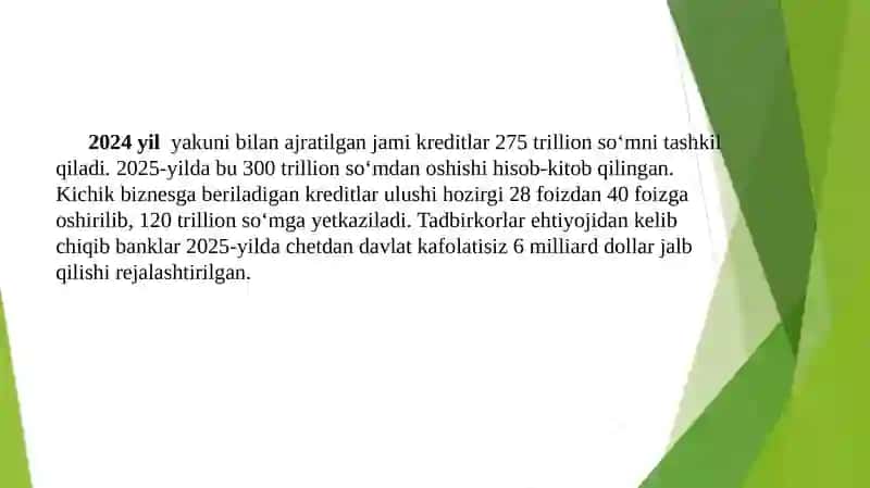 Kichik biznes va xususiy tadbirkorlik subyektlariga xizmat ko'rsatuvchi bozor infratuzilmalari 3