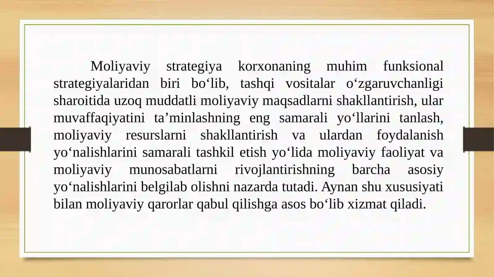 MOLIYAVIY QARORLAR 3