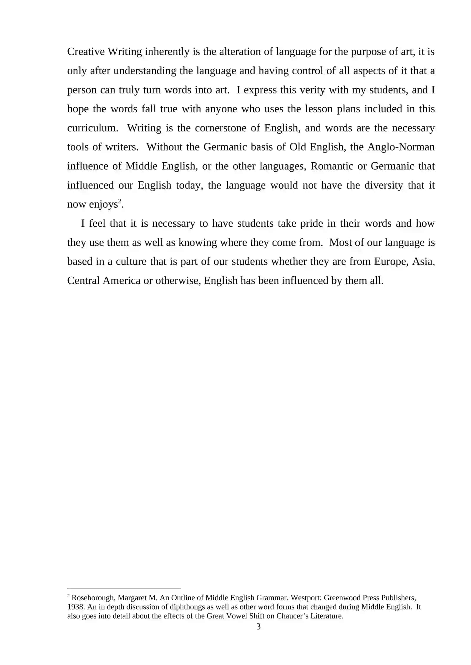 Great Vowel Shift 3