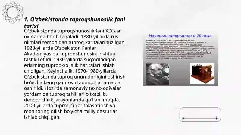 O'zbekistonda tuproqlar geoegrafiyasi fanining rivojlanishi 3