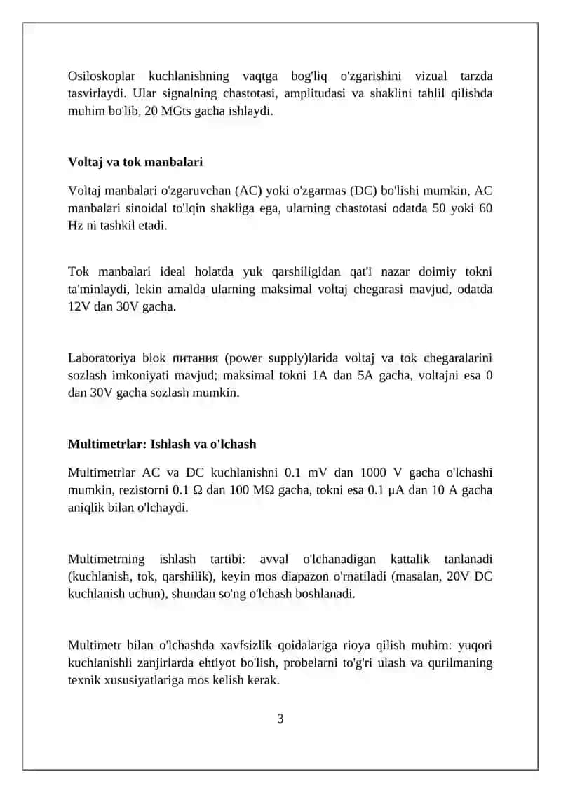Elektr jihozlari va ularni ishlatish yoriqnomalari 3