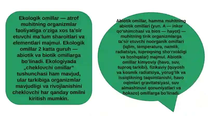 Turli ekologik omillarning tirik organizmlarga taʼsir etish mexanizmi 3