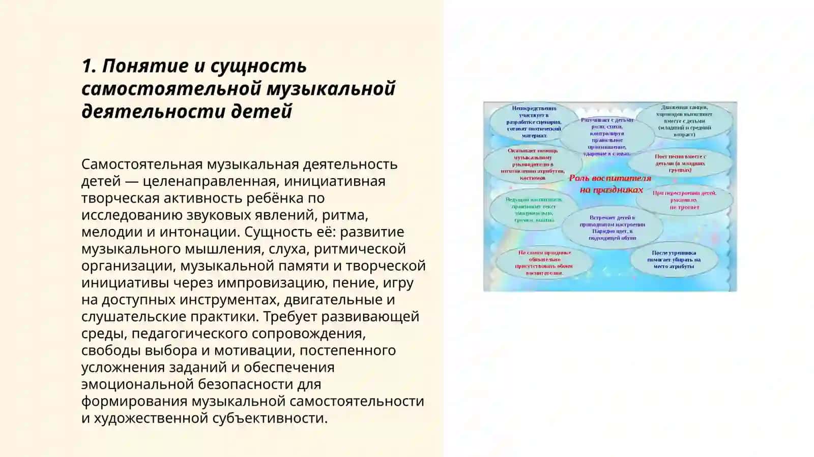 Музыка Основной план работы лидера 3
