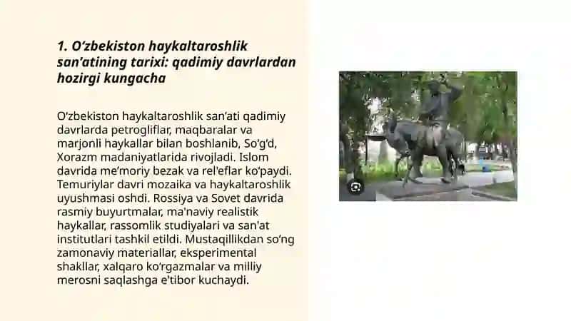 O‘zbekiston haykaltaroshlik san’ati 3