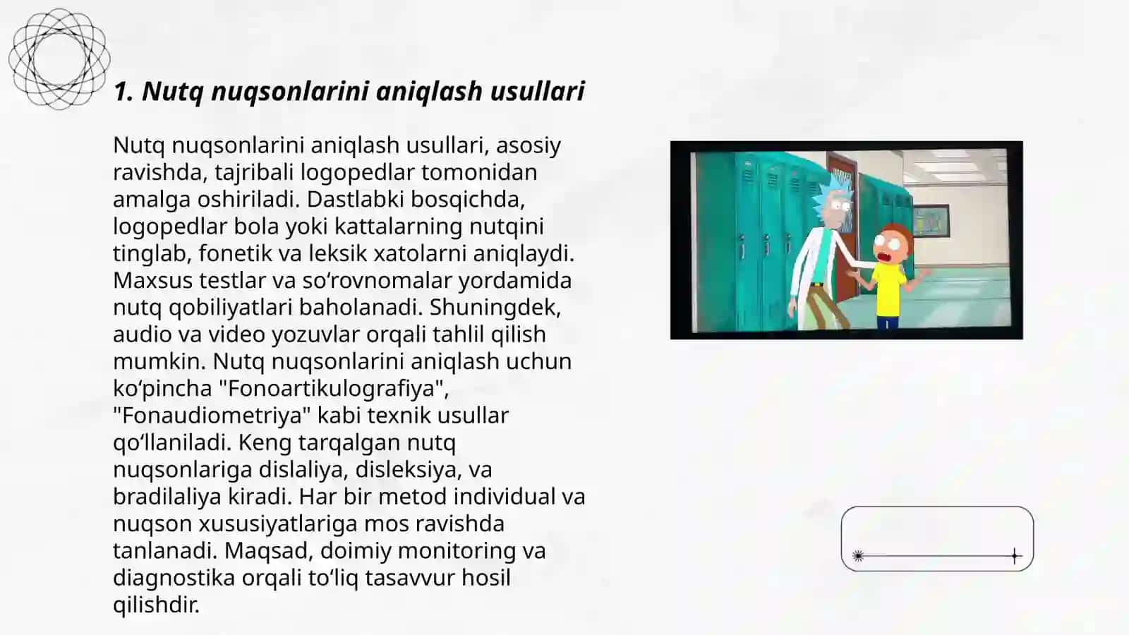 Nutq nuqsonlarini aniqlash usullari 3