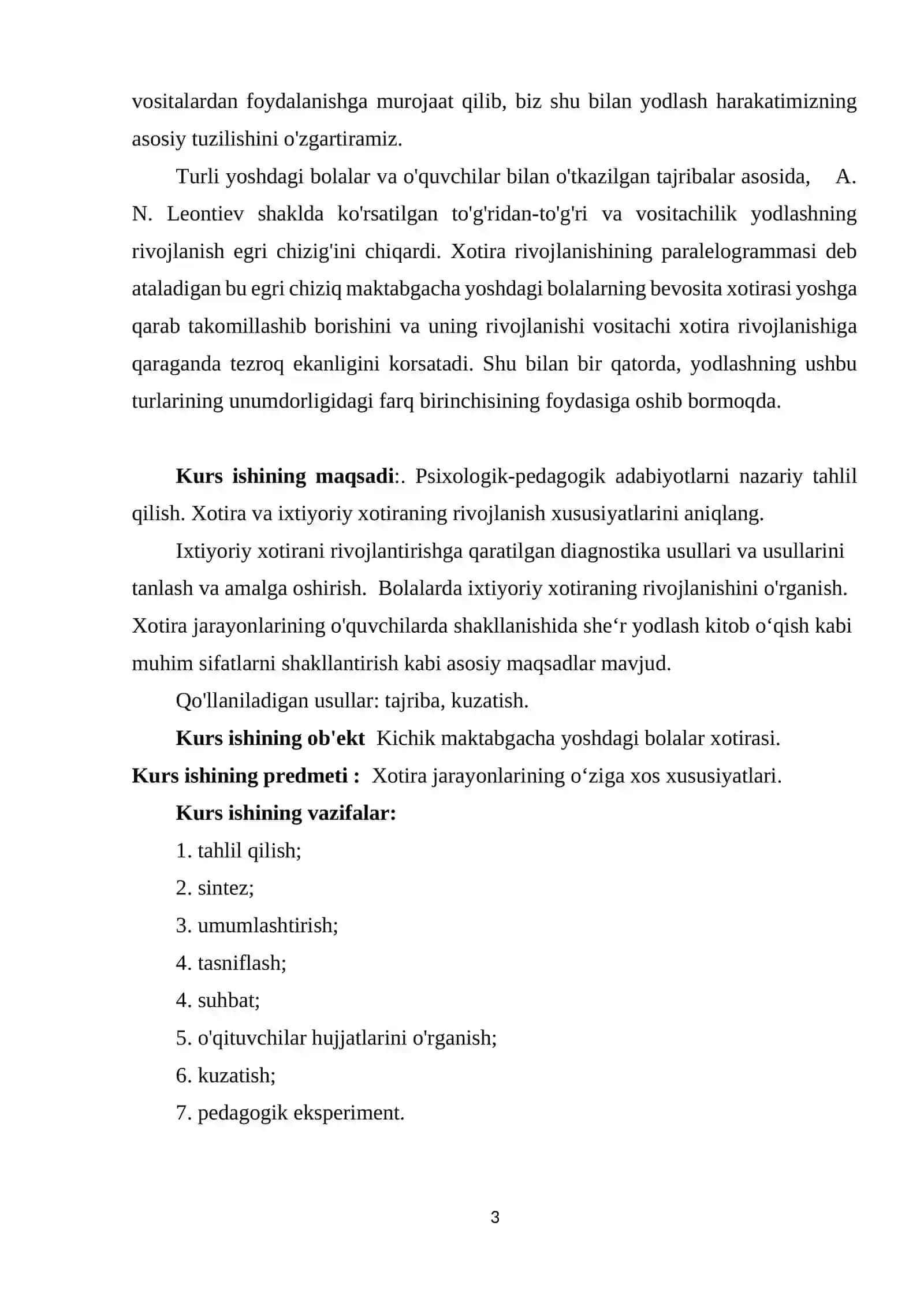Bolalar Xotirani Rivojlantirish 3