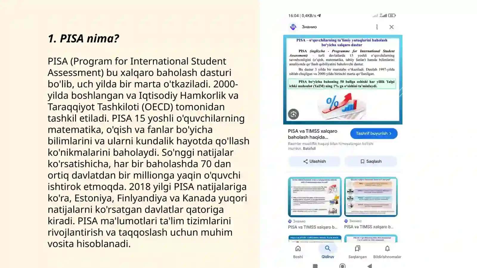 PISA oʻquv dasturi haqida toʻliq maʼlumot va davlatlar reytingi 3