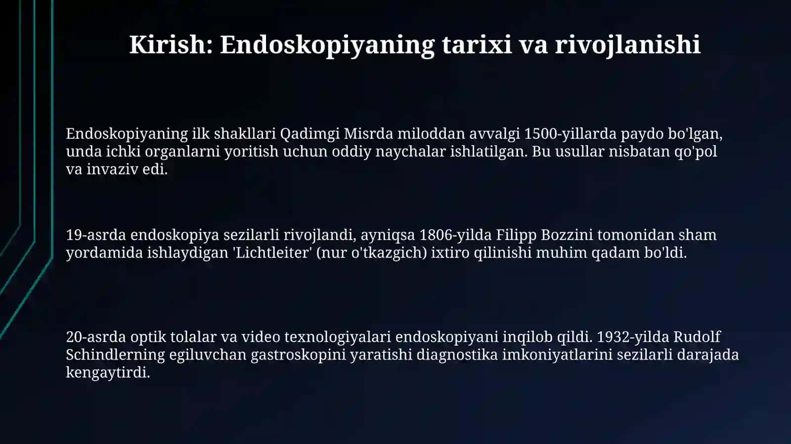 Tibbiyotda endoskopik usullarining qoʻllanilishi 3