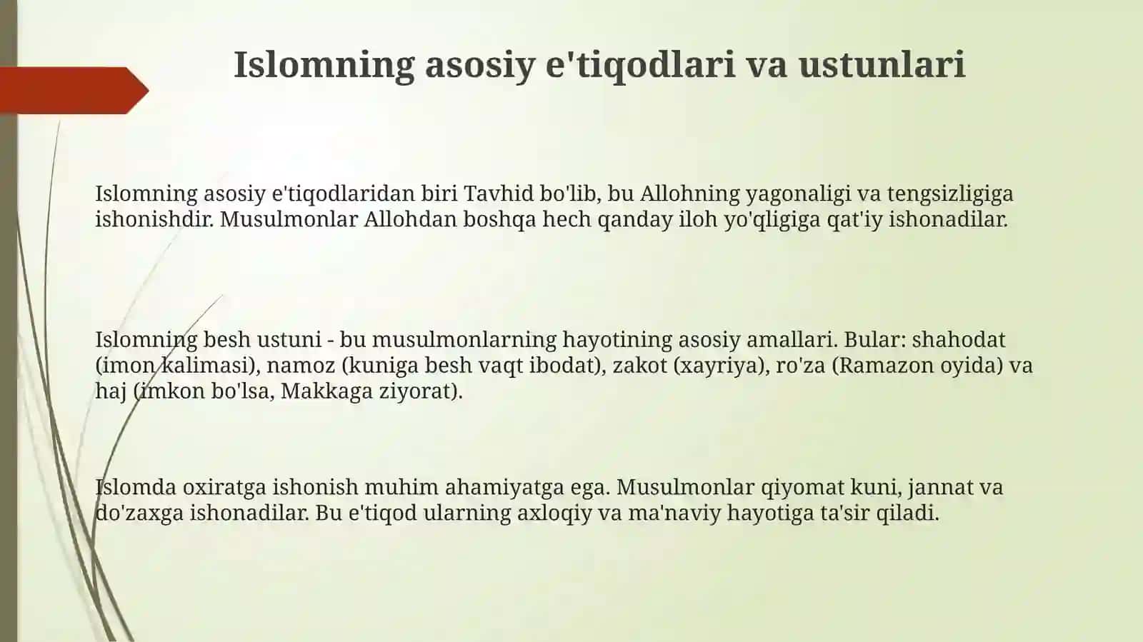 Islomdinining strukturasi va funksiyalari 3