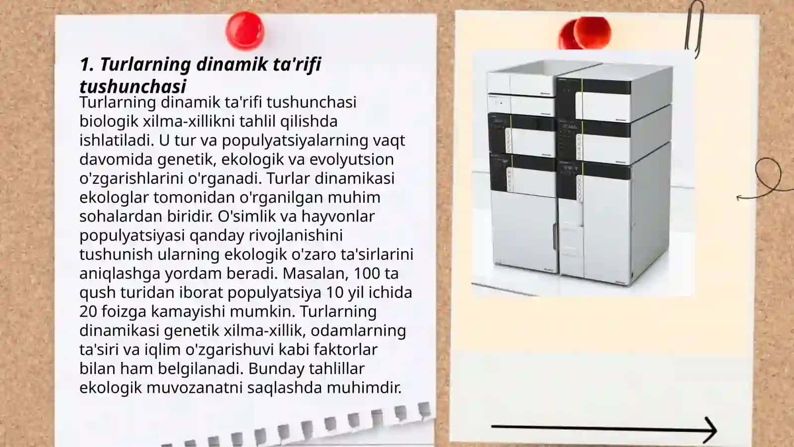 Turlarning dinamik ta'rifi 3