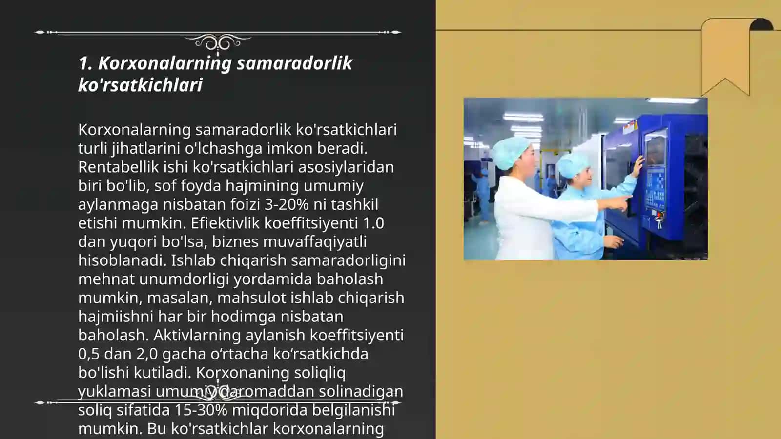 Qishloq xo'jaligiga xizmat ko'rsatish korxonalari faoliyatini baholash 3