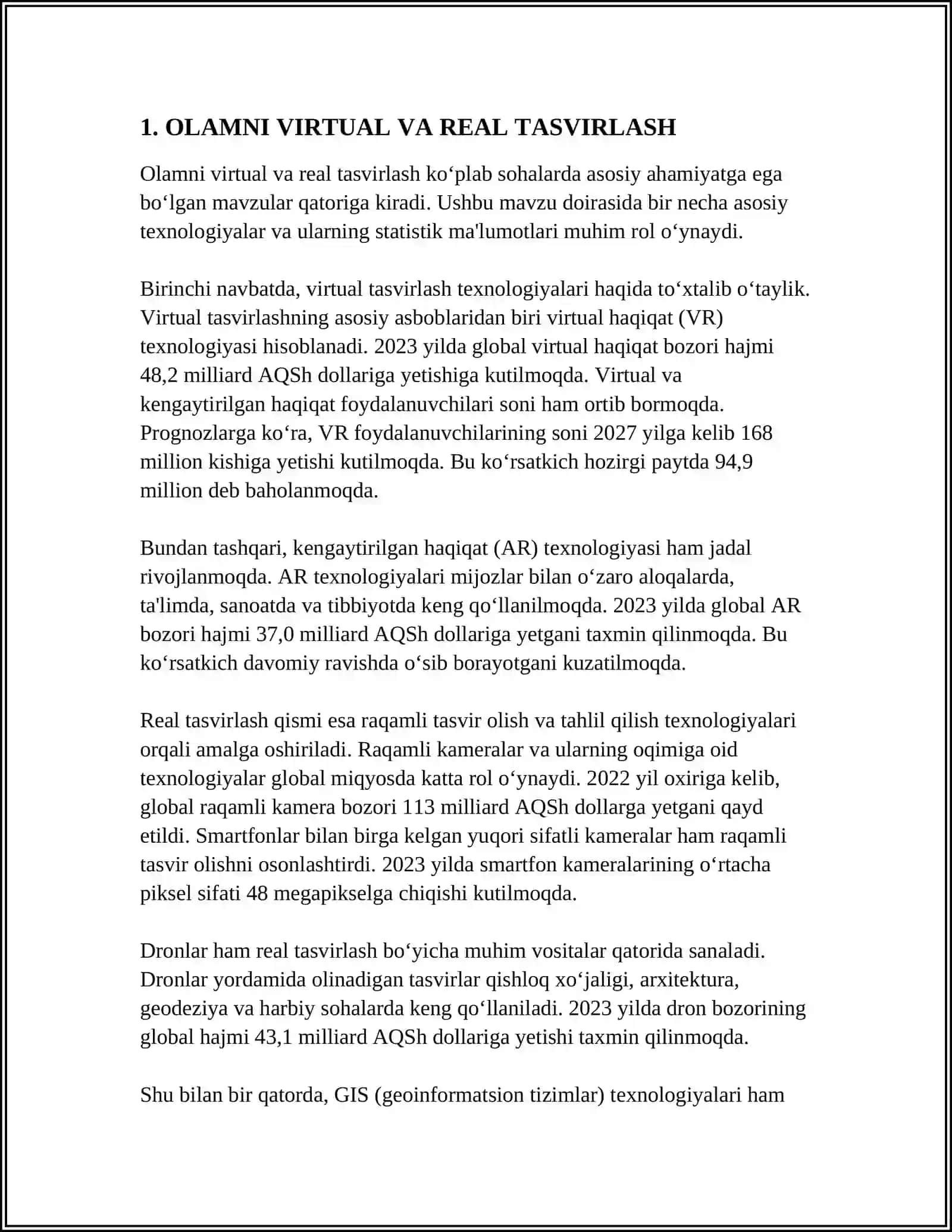OLAMNI VIRTUAL VA VIZUAL ESTETIK IDROK ETISHNING FARQLARI 3