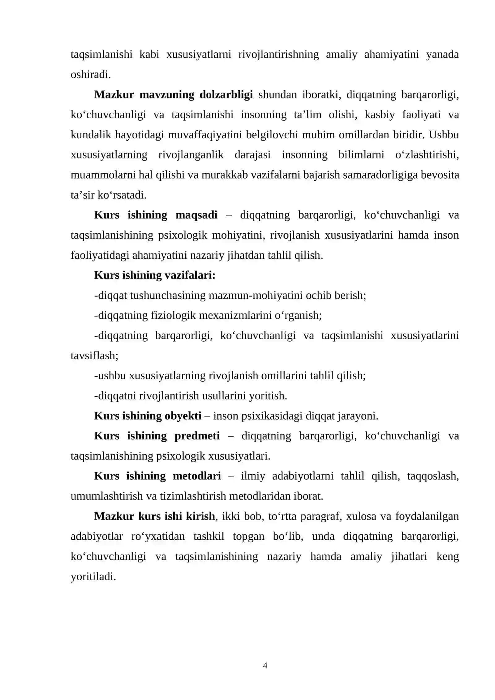 Diqqatning Barqarorligi, Koʻchuvchanligi va Taqsimlanishi 3