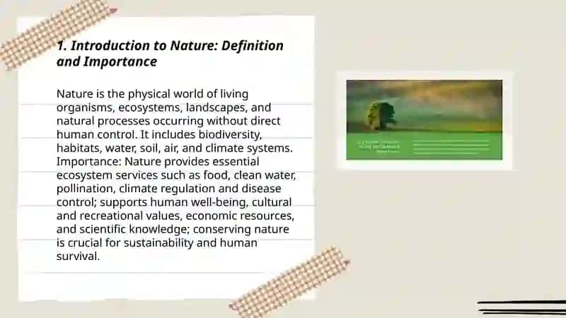 Introduction to Nature: Definition and Importance 3