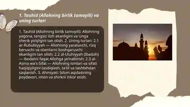 Islom dini ta’limoti va aqidaviy yo'nalishlar 3