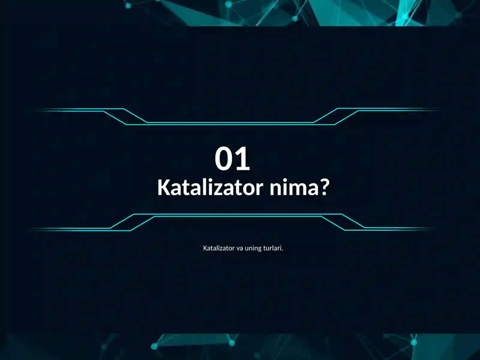 KATALIZATORLAR(ingibitorlar). Katalizatorning turlari, fizik ko'rsatkichlari uning katalitik xossalariga ta'siri 3