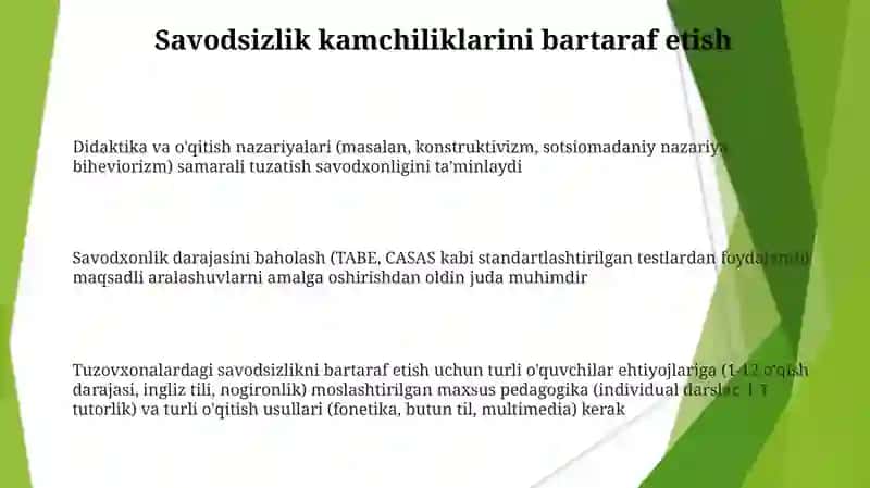 Korreksion pedagogika taʼlim metodlari Didaktika taʼlim nazariyasi 3