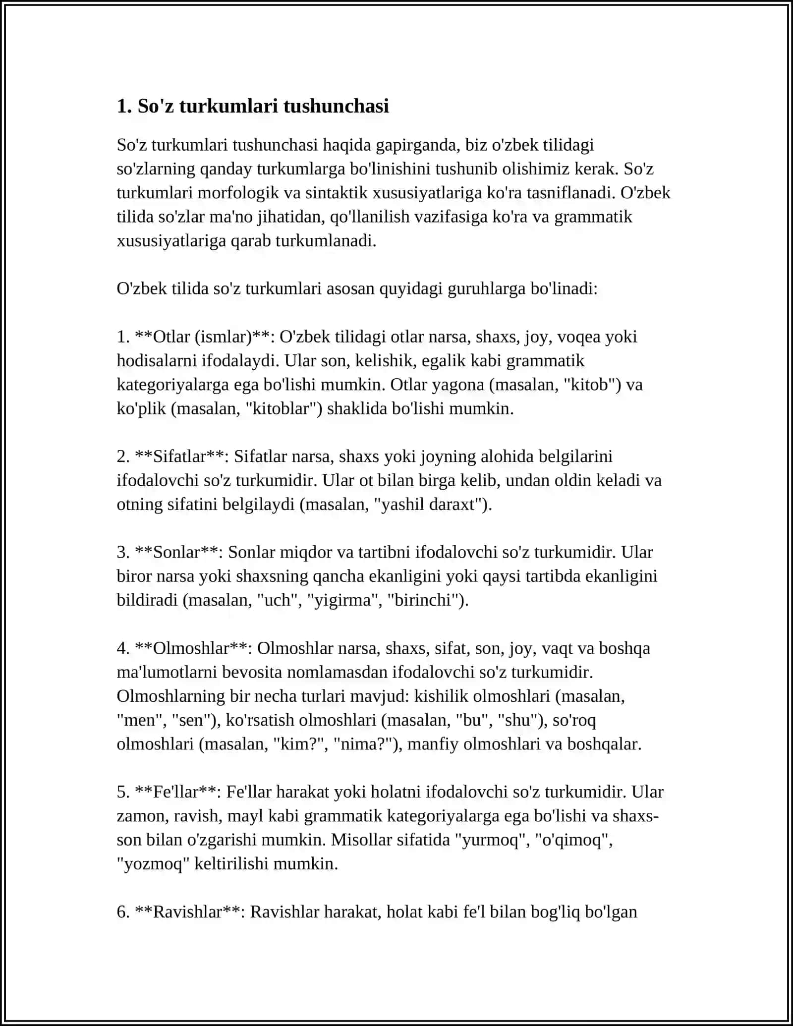 BOSHLANG'ICH SINFLARDA SO'Z TURKUMLARINI O'RGANISHDA HOSIL QILINADIGAN ORFOGRAFIK BILIMLAR 3