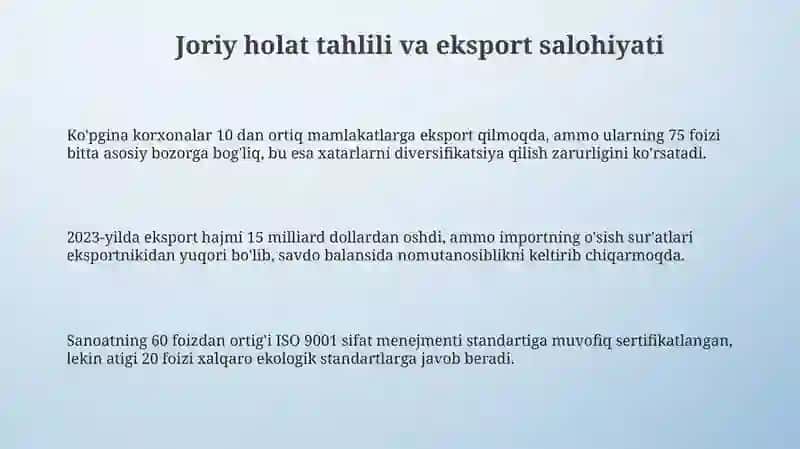 Tadbirkorlik subʼektlarining eksport salohiyatini oshirish 3